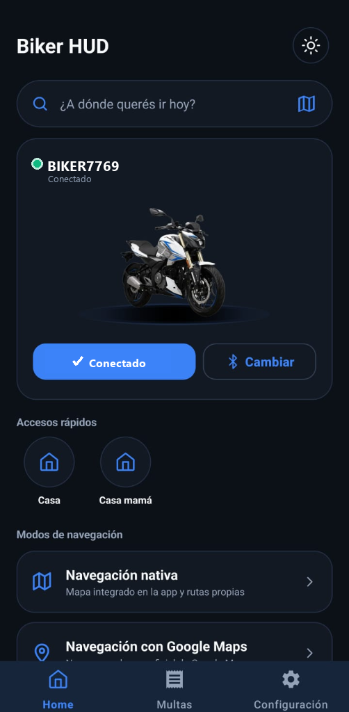 Pantalla de la app Bogui maps